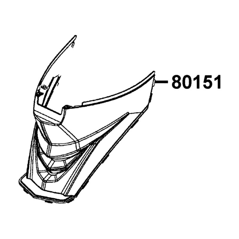 80151-LGB5-E10-N1R COVER CENTER — diagram cutout