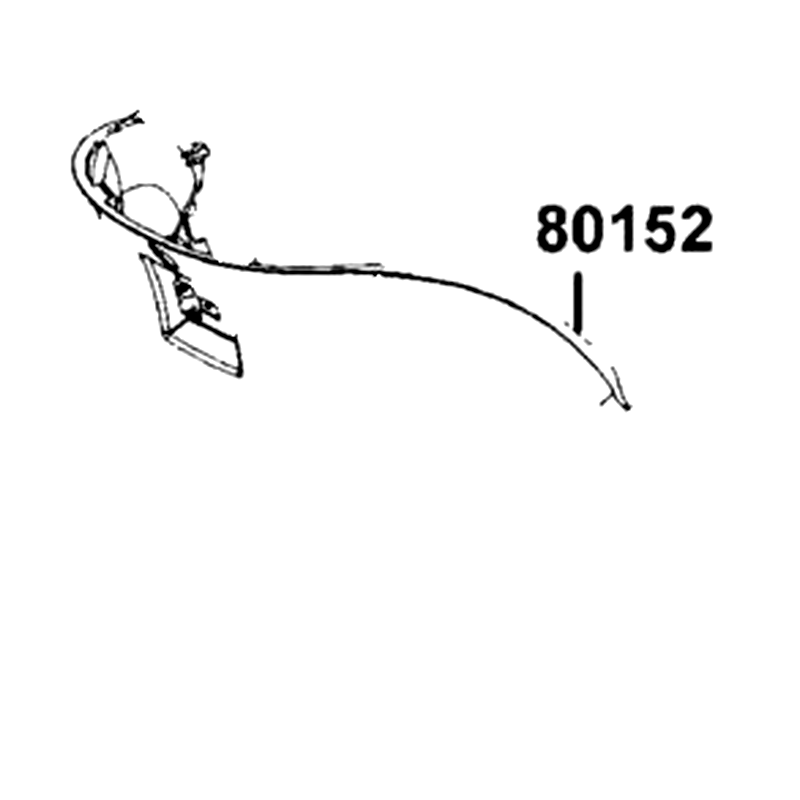 80152-LEA2-900-N1R COVER CENTER LOW (Black) — diagram cutout