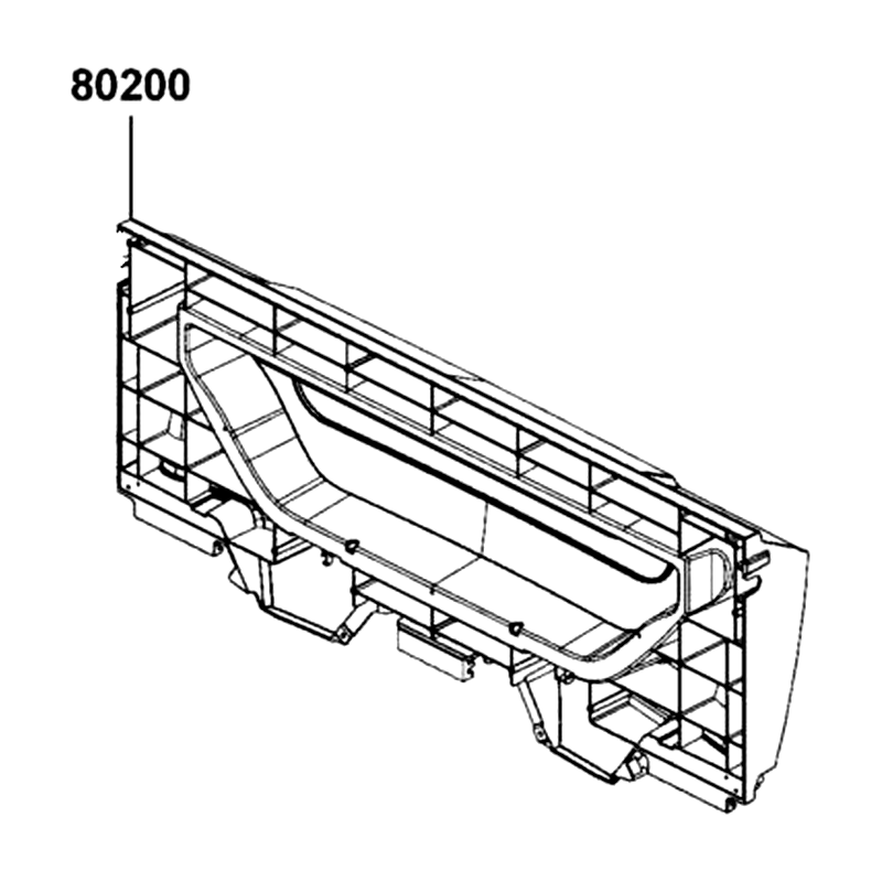 80200-ALE8-E00-N1R COVERTAIL GATE (Black) — diagram cutout