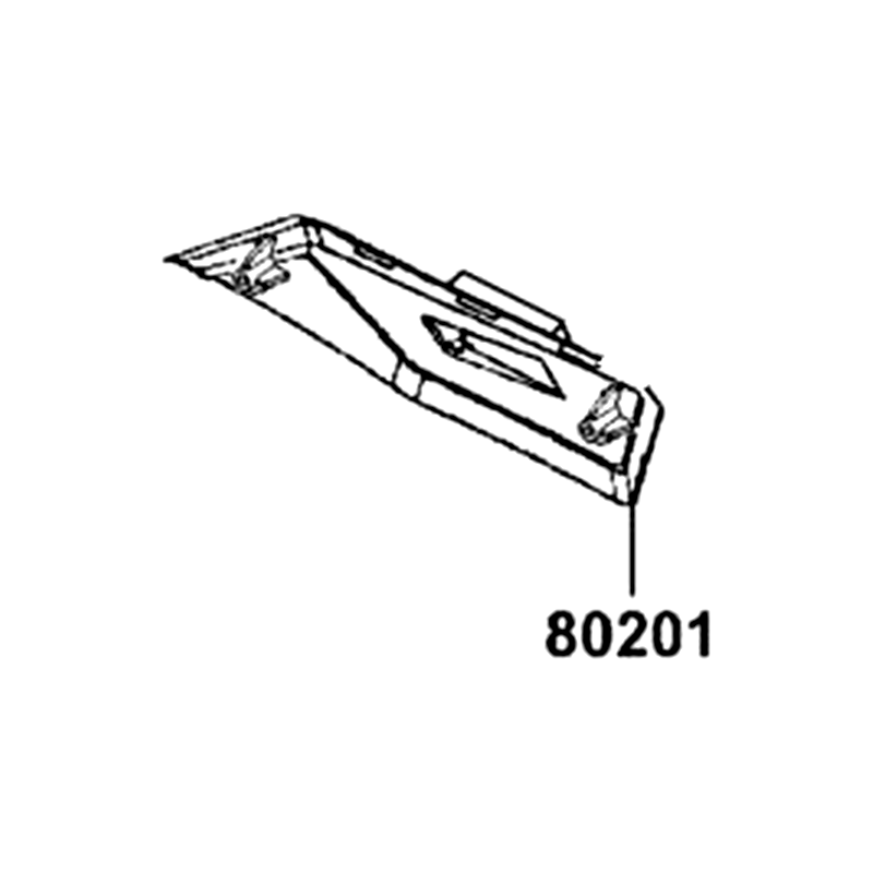 80201-AGA8-E00-N1R MUDGUARD REAR END R (Black) — diagram cutout