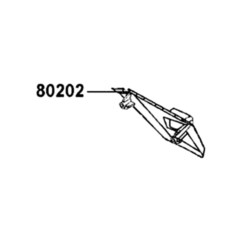 80202-AGA8-E00-N1R MUDGUARD REAR END L (Black) — diagram cutout