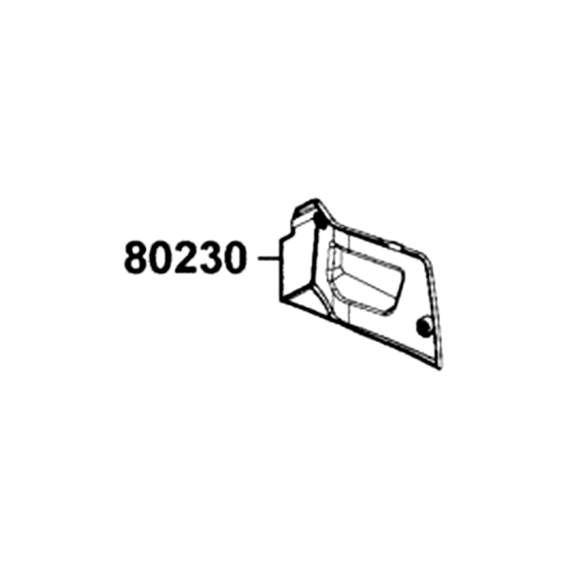 80230-ALE8-E00-N1R COVER RH REFLECTOR (Black) — diagram cutout