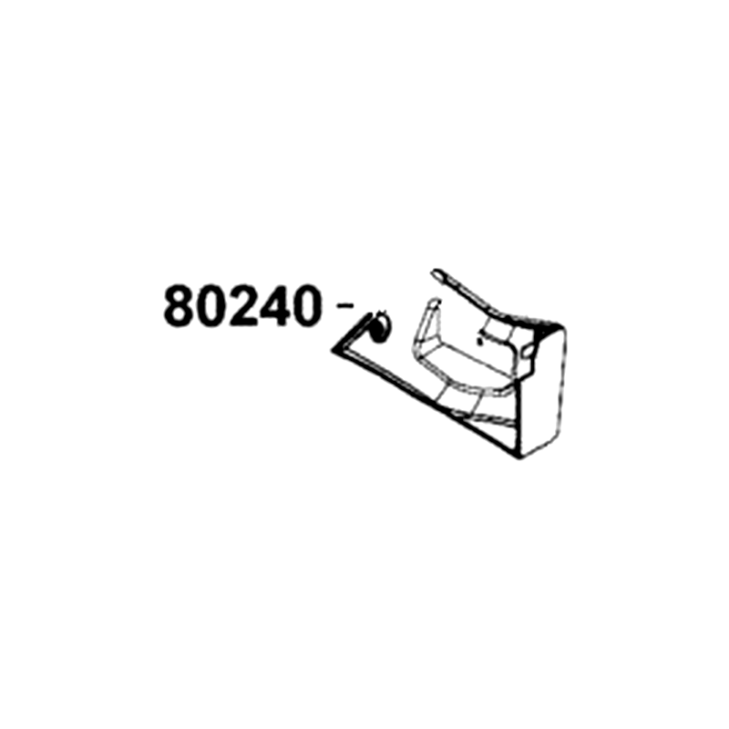 80240-ALE8-E00-N1R COVER LH REFLECTOR (Black) — diagram cutout