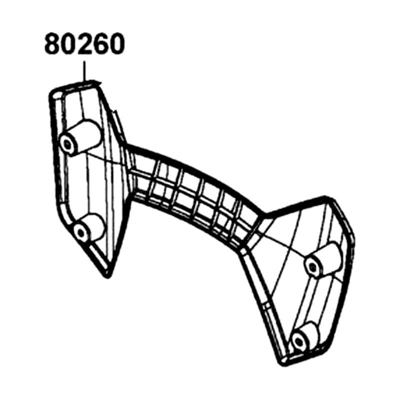 80260-ALE8-E00-N1R COVER REAR (Black) — diagram cutout