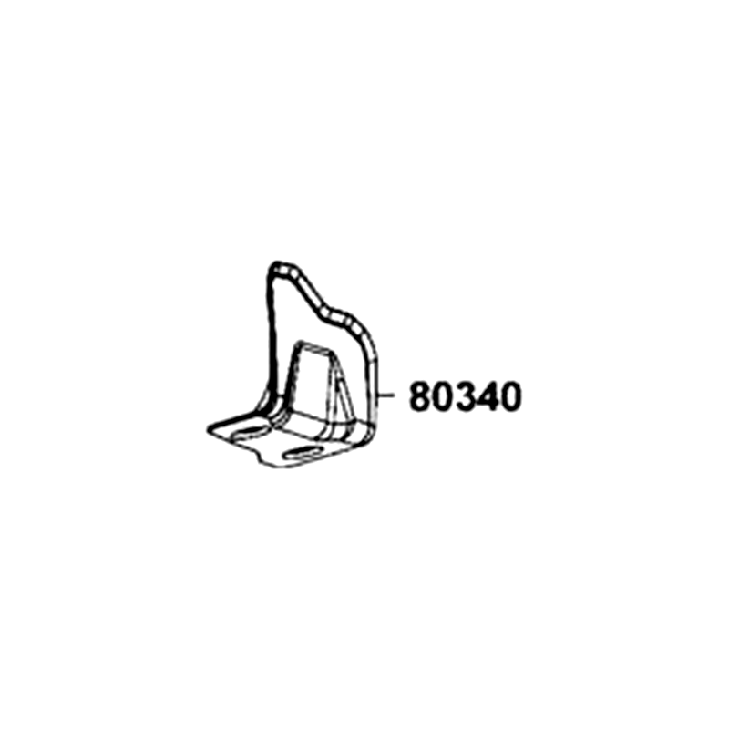 80340-LGN5-E01-N1R GUARD L RR BOOT (Black) — diagram cutout