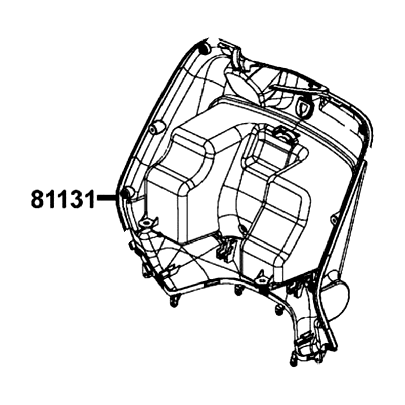 81131-LGR5-E10-R9P LEG SHIELD UP — diagram cutout