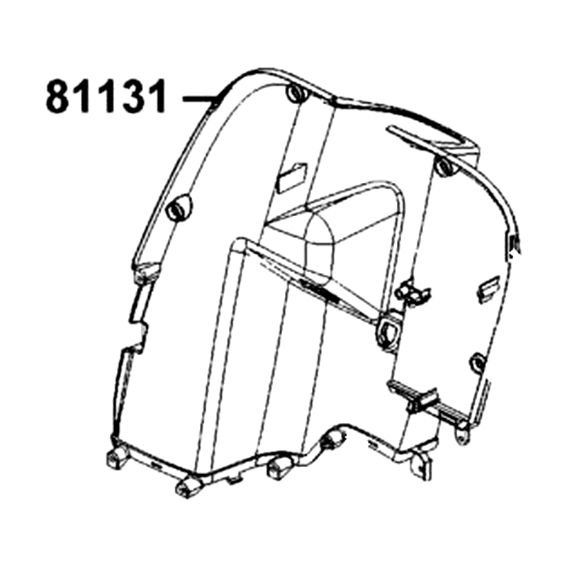 81131-LKC7-720-N1R LEG SHIELD UP (Black) — diagram cutout