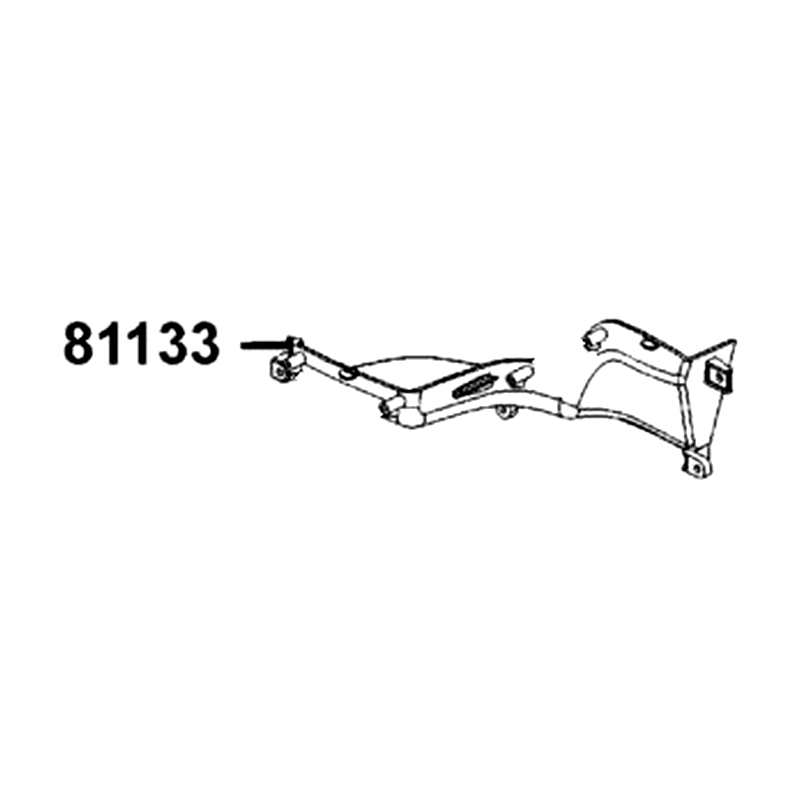 81133-LEA2-910-N1R LEG SHIELD UP B (Black) — diagram cutout