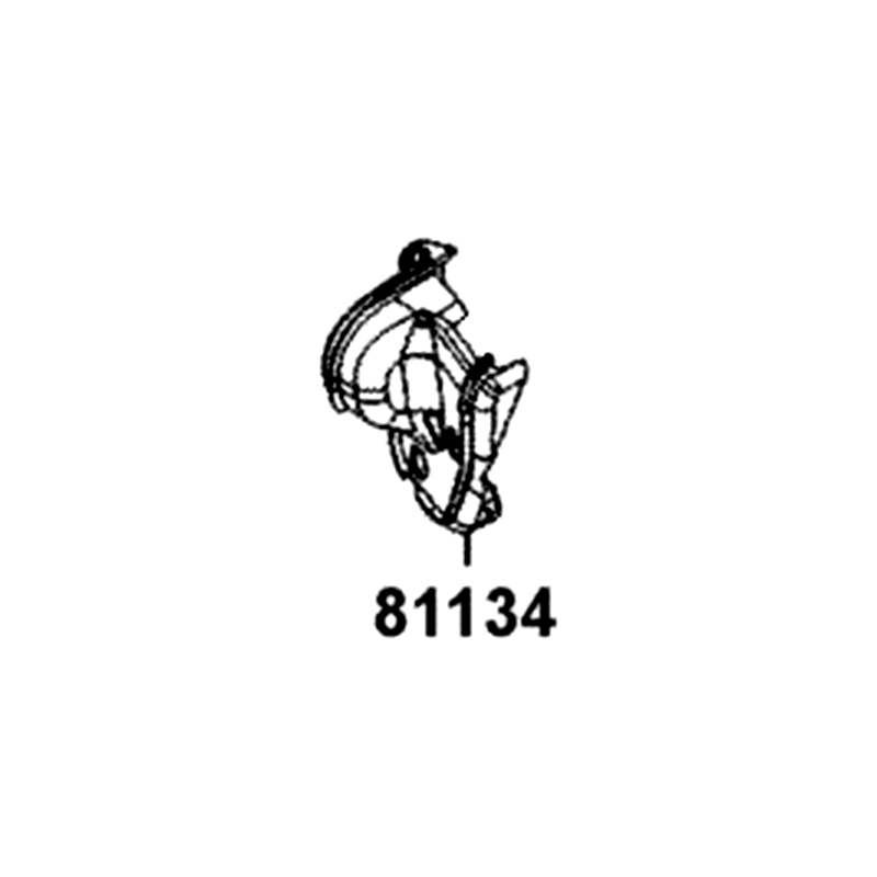 81134-BAA7-E00-N1R LID A L INNER BOX HINGE (Black) — diagram cutout