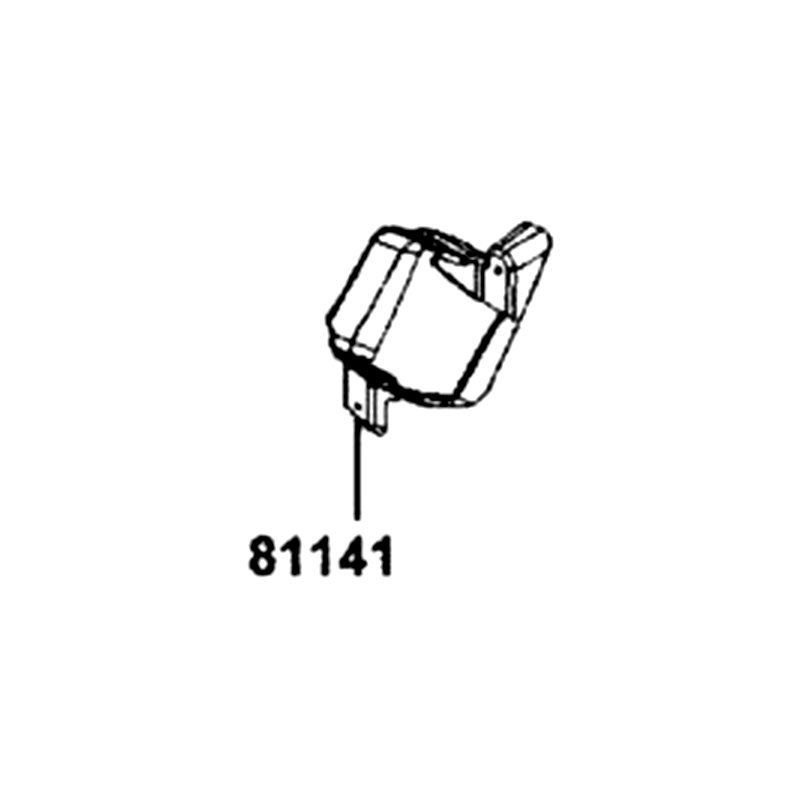 81141-AGJ5-E00-N1R INNER COVER R, LEG SHIELD (Black) — diagram cutout