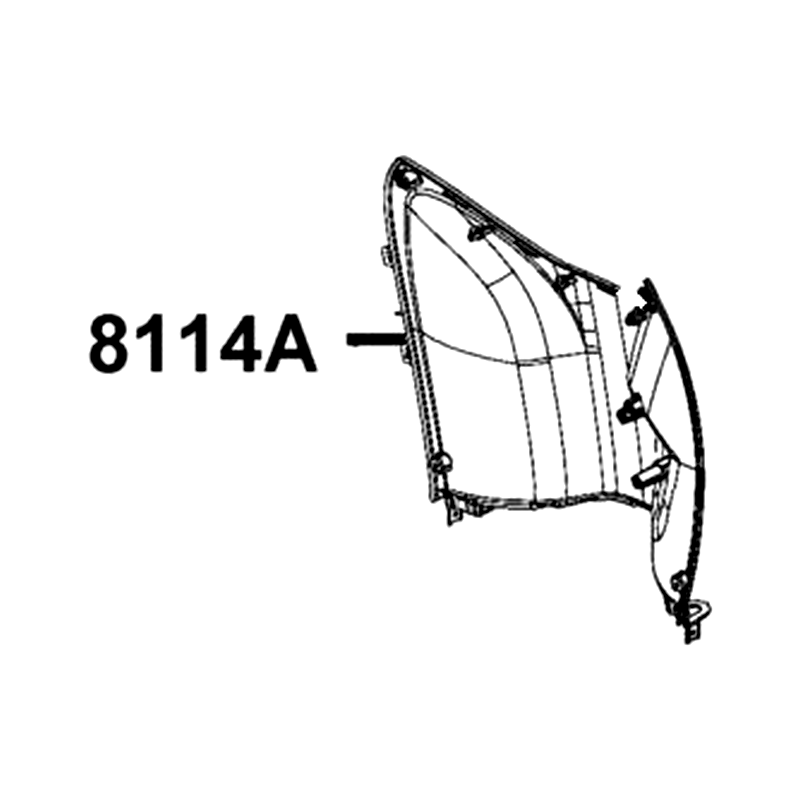 8114A-AEB9-E00-N1R LEG SHIELD LOW — diagram cutout
