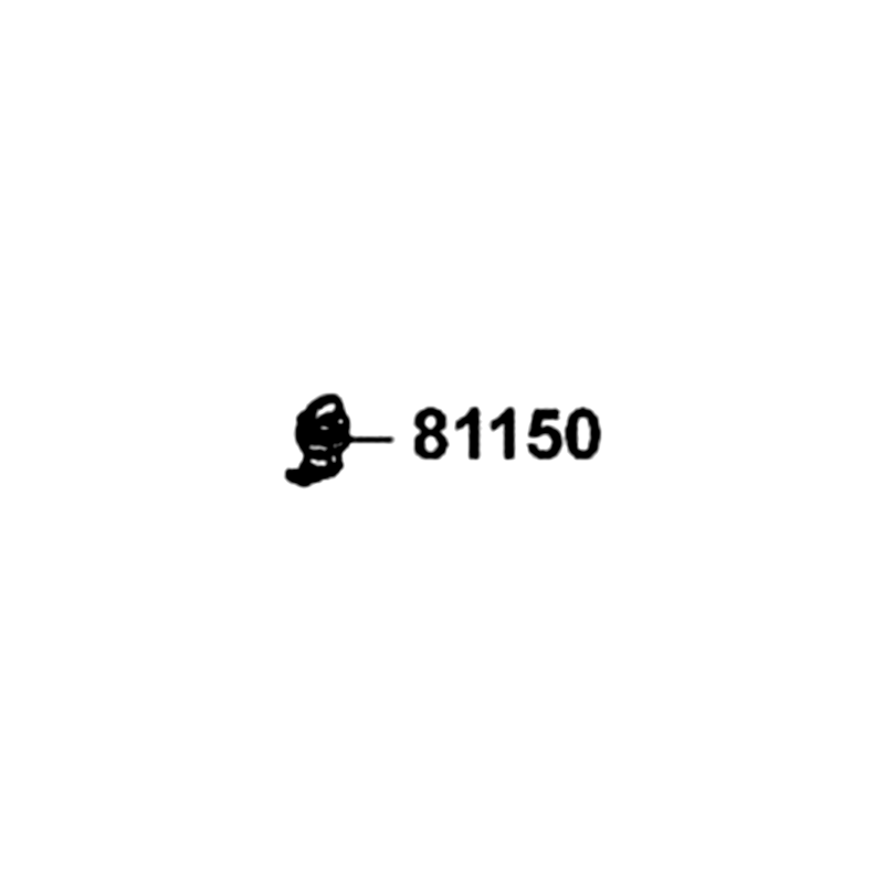 81150-LEA7-E00 LOCKLESS ASSY — diagram cutout