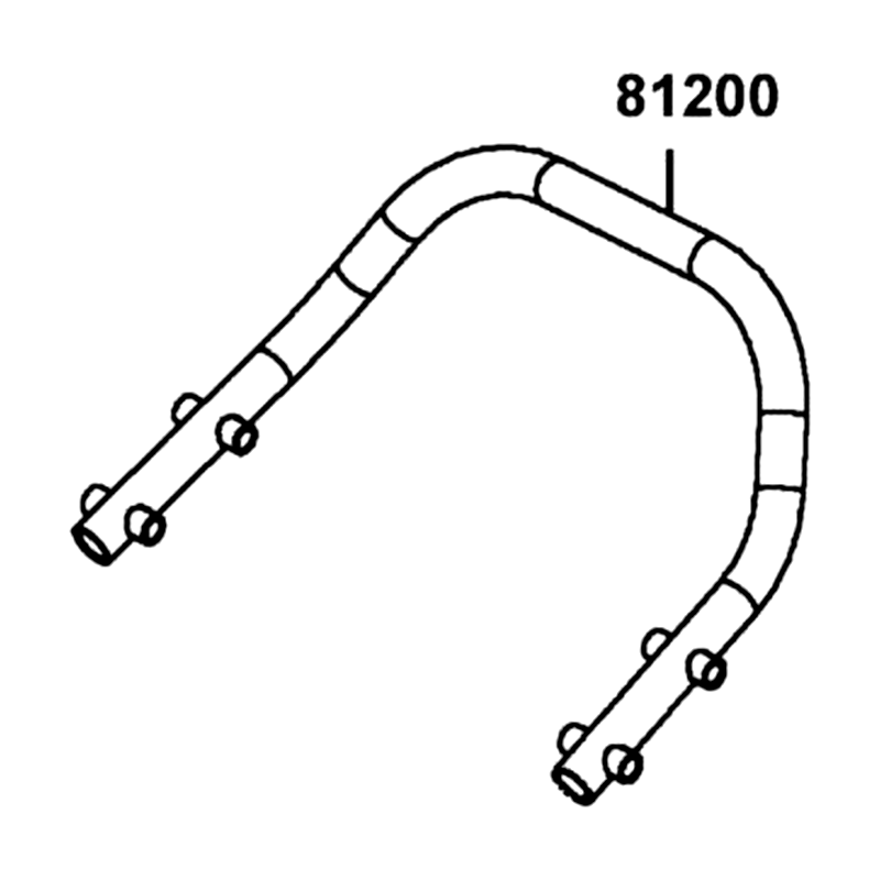 81200-ALH3-900 PIPE ASSY RR CROSS — diagram cutout