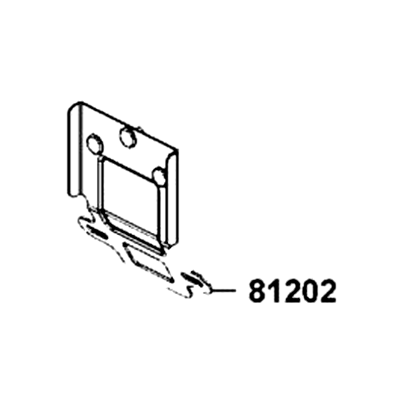 81202-LDB5-E00 STAY NUMBER PLATE — diagram cutout