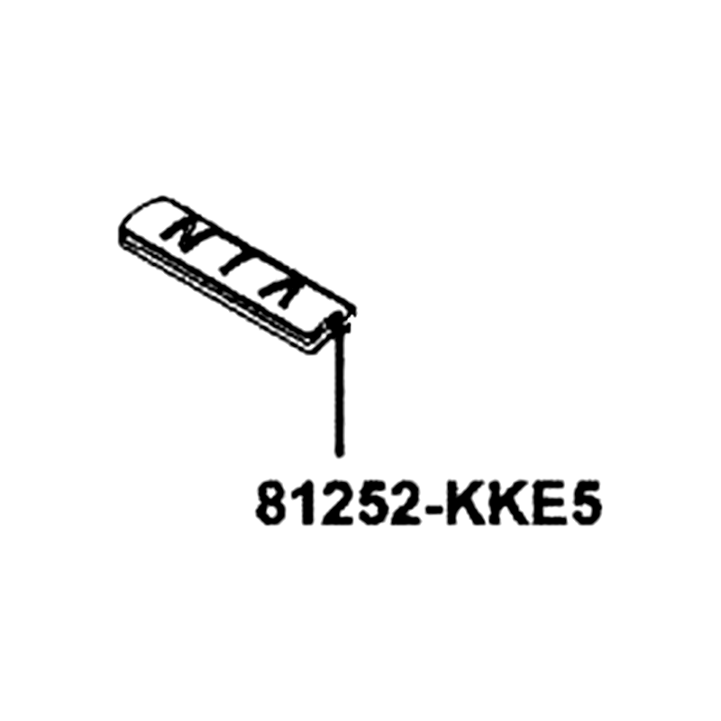81252-KKE5-E00 PLUG LUGGAGE BOX — diagram cutout