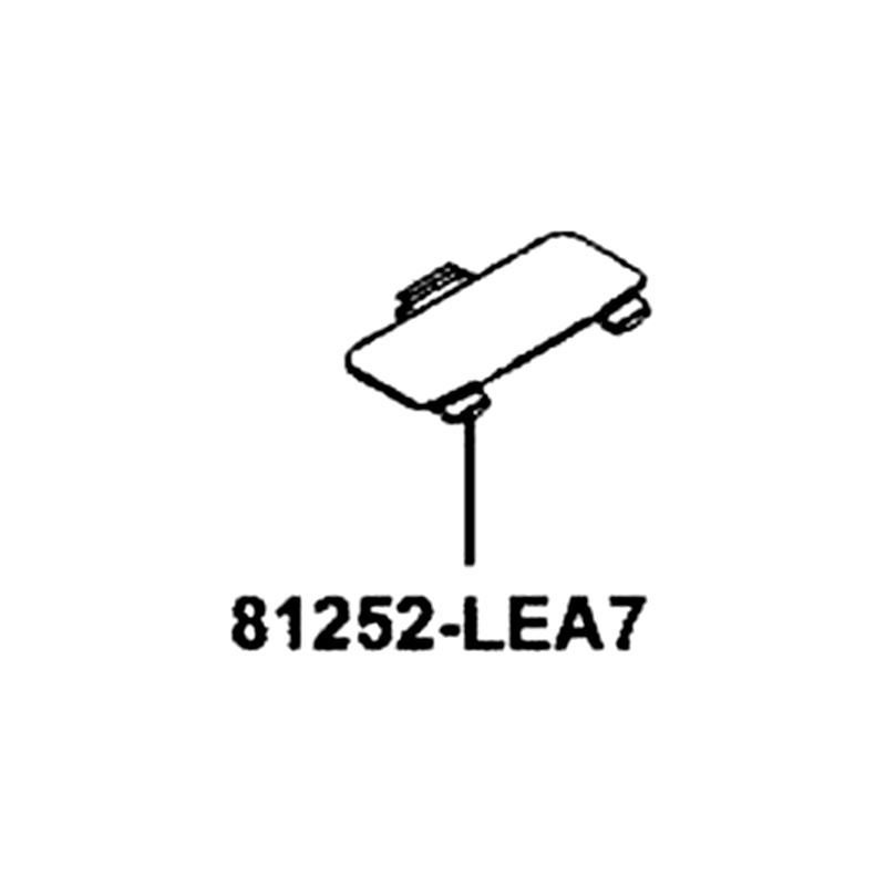 81252-LEA7-E00 COVER P.D.A. MAINT — diagram cutout