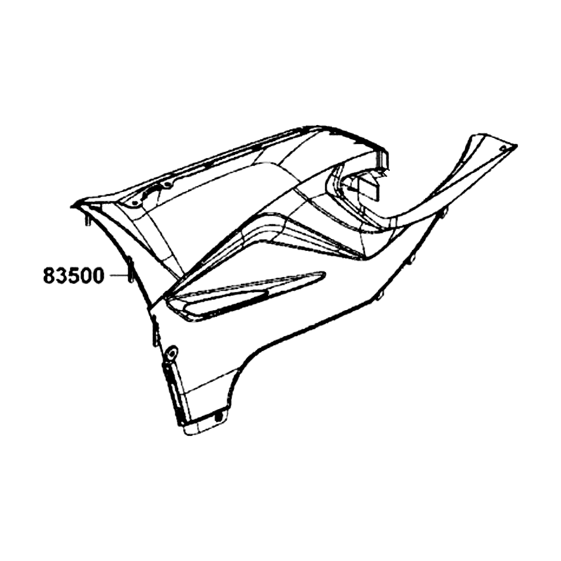 83500-AGA8-E00-C3R PANEL RH SIDE — diagram cutout