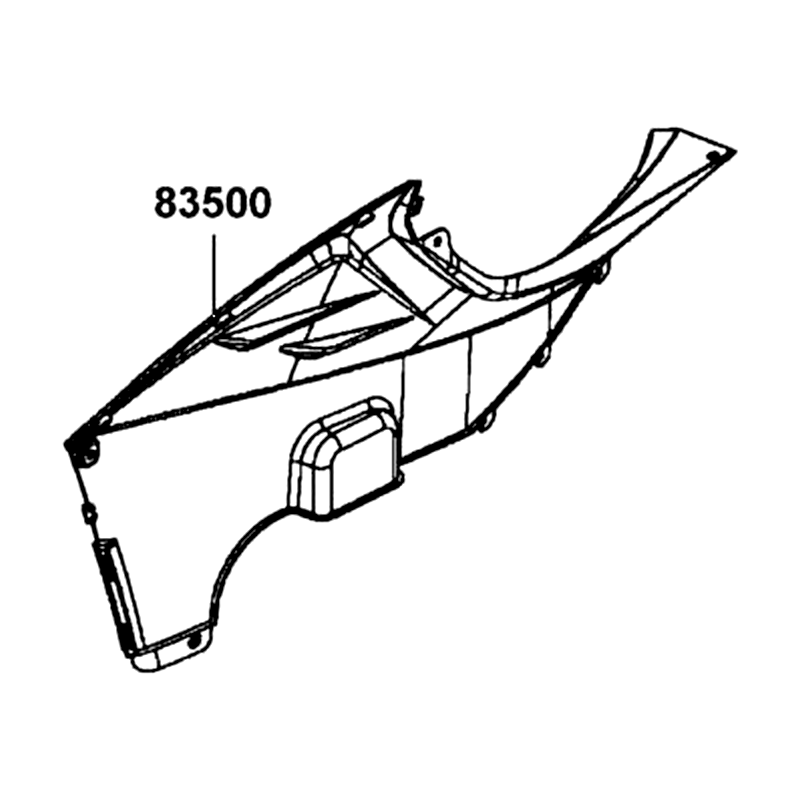 83500-ALC1-M00-N1R COVER R SIDE (Black) — diagram cutout