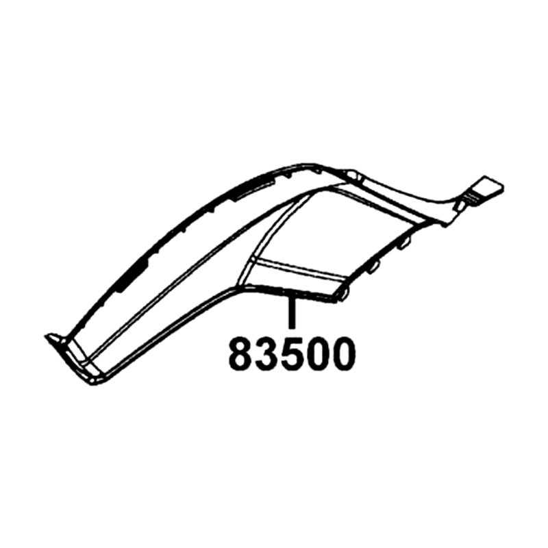 83500-LBA7-910-N1R COVER R SIDE (Black) — diagram cutout