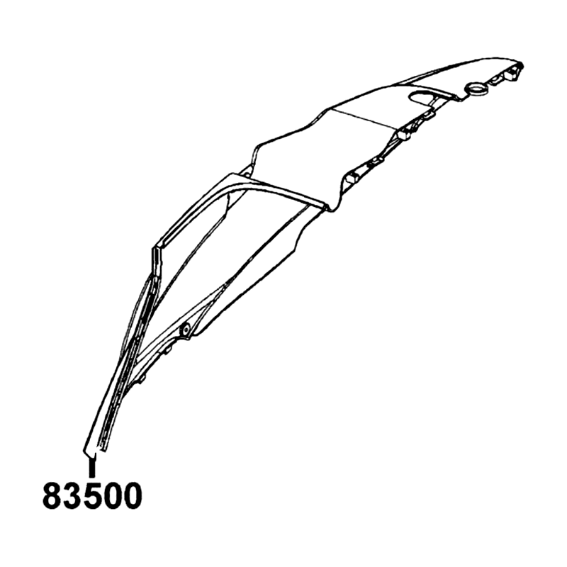 83500-LDF7-E10-66P COVER R BODY — diagram cutout