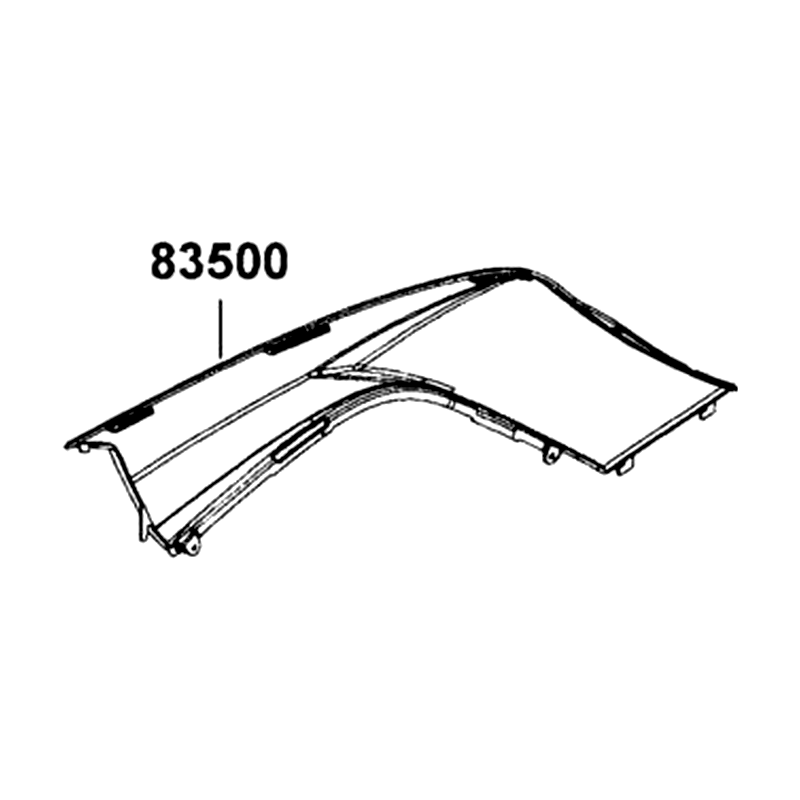 83500-LGN5-600-X2P COVER A R SIDE — diagram cutout