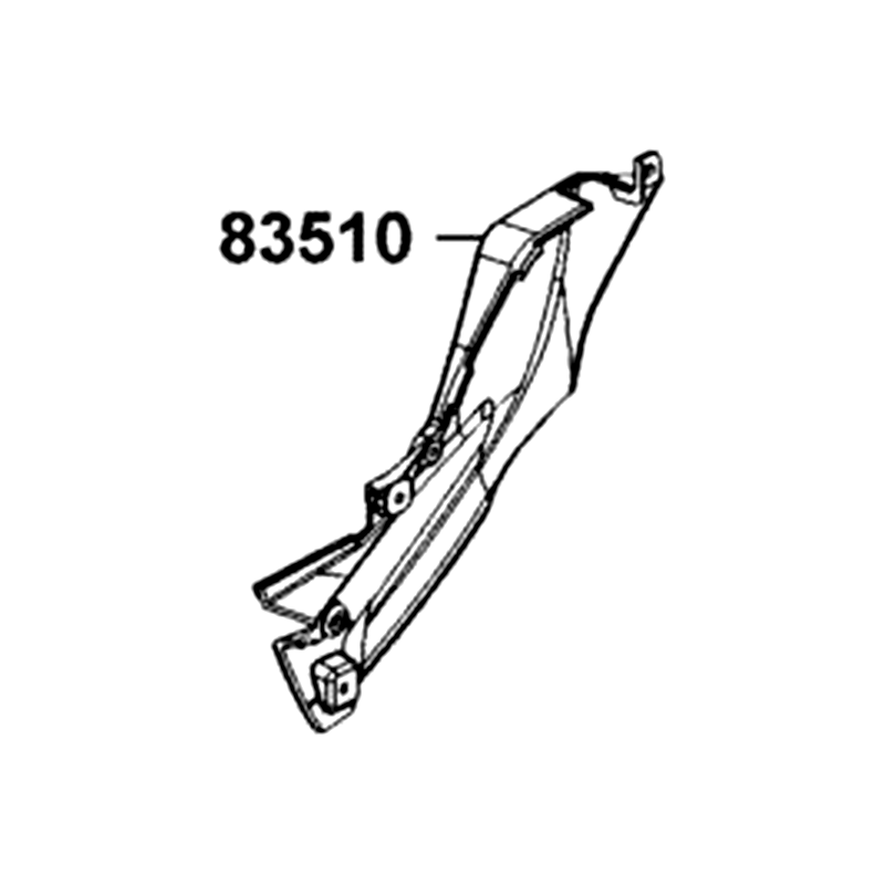 83510-LGE5-E00-N1R MOLDING R SIDE (Black) — diagram cutout