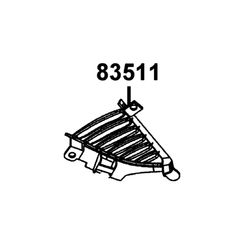 83511-LKL5-E30-NVP "GRILL, R SIDE" — diagram cutout