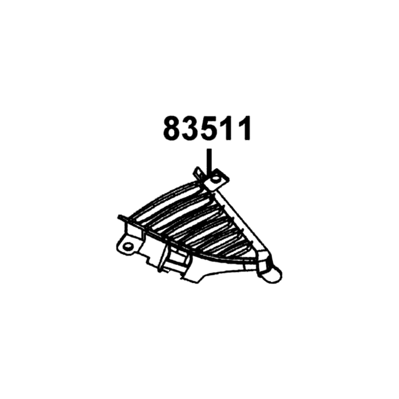 83511-LKL5-E30-R6P "GRILL, R SIDE" — diagram cutout