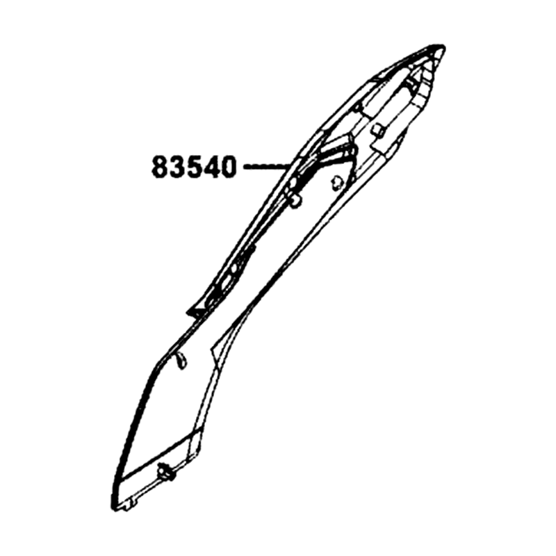 83540-AKB8-E00-N1R BOARD C R SIDE (Black) — diagram cutout