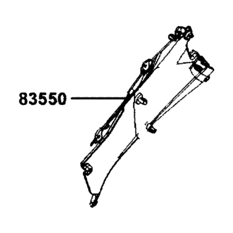 83550-AKB8-E00-N1R COVER C R SID (Black) — diagram cutout
