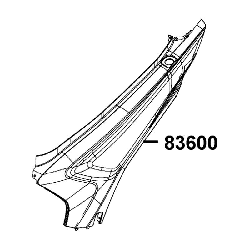 83600-AEB9-E00-BHP COVER L BODY — diagram cutout