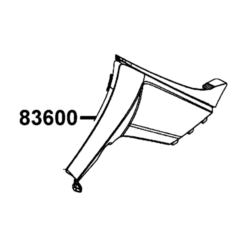 83600-LBA7-910-N1R COVER L SIDE (Black) — diagram cutout