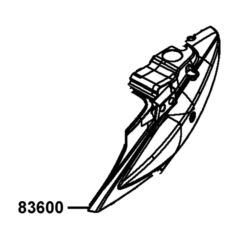 83600-LCB9-C10-2AP COVER L BODY — diagram cutout