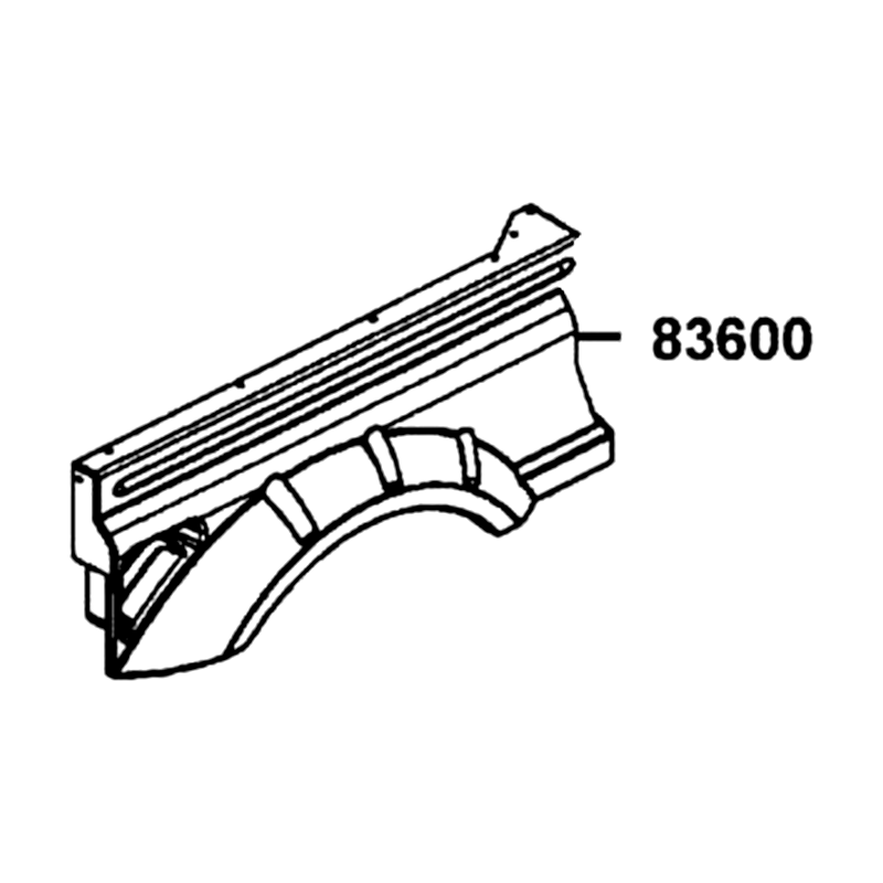 83600-LEE8-E00-YRR PANEL L REAR FENDER — diagram cutout