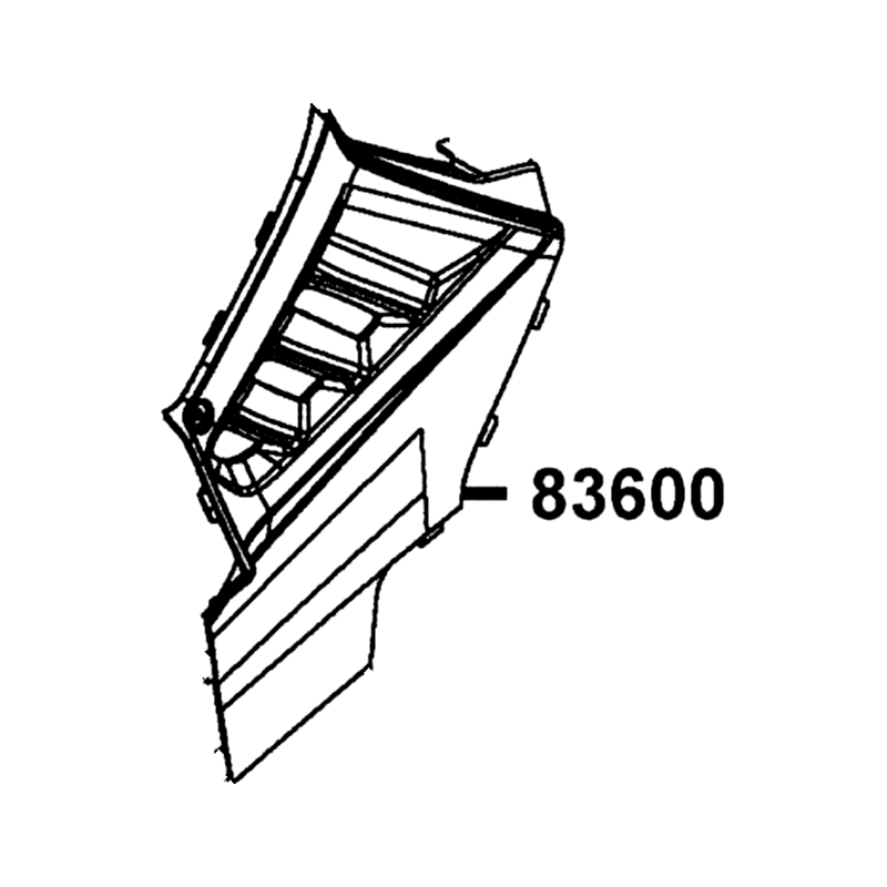 83600-LGC3-E00-N1R COVER L SIDE (Black) — diagram cutout