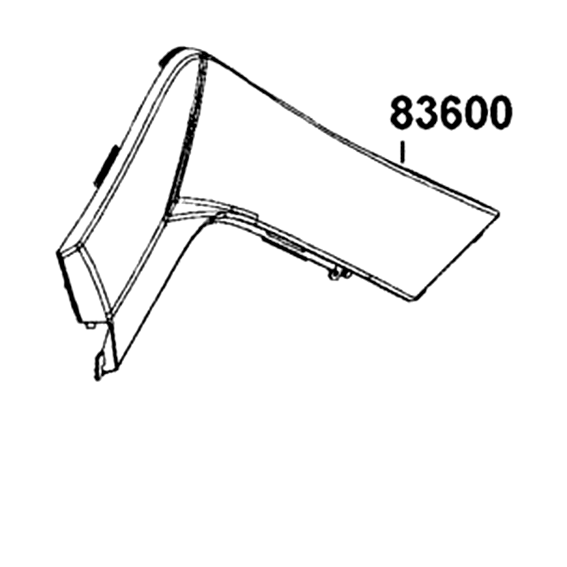 83600-LGN5-600-X2P COVER A L SIDE — diagram cutout