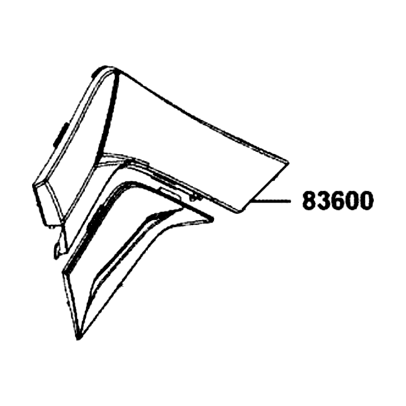 83600-LGN5-E00-N1R COVER A L SIDE (Black) — diagram cutout