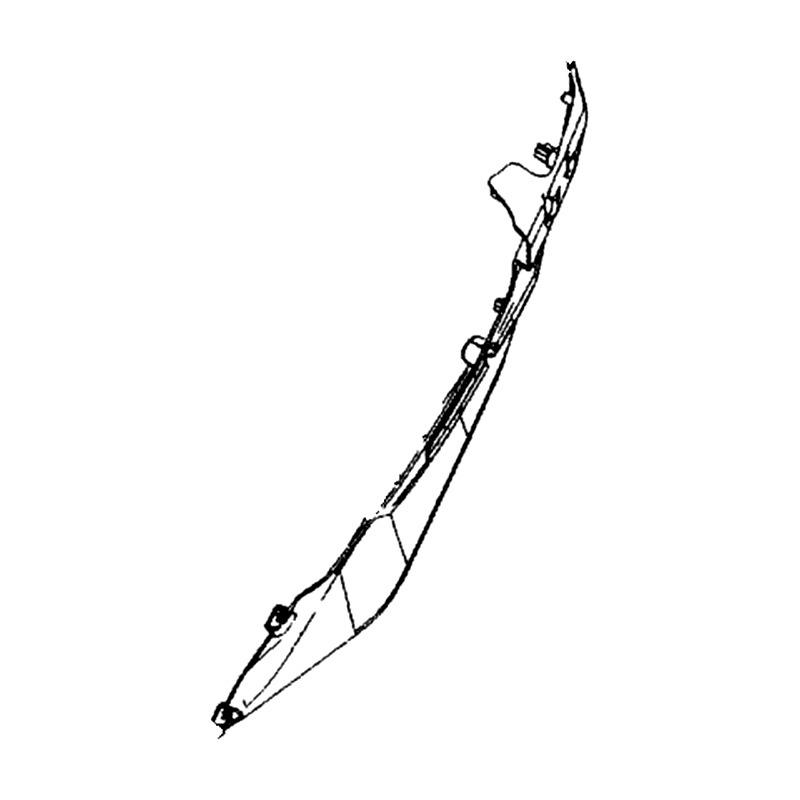 83601-AKB8-E00-N1R COVER B ASSY L BODY (Black) — diagram cutout