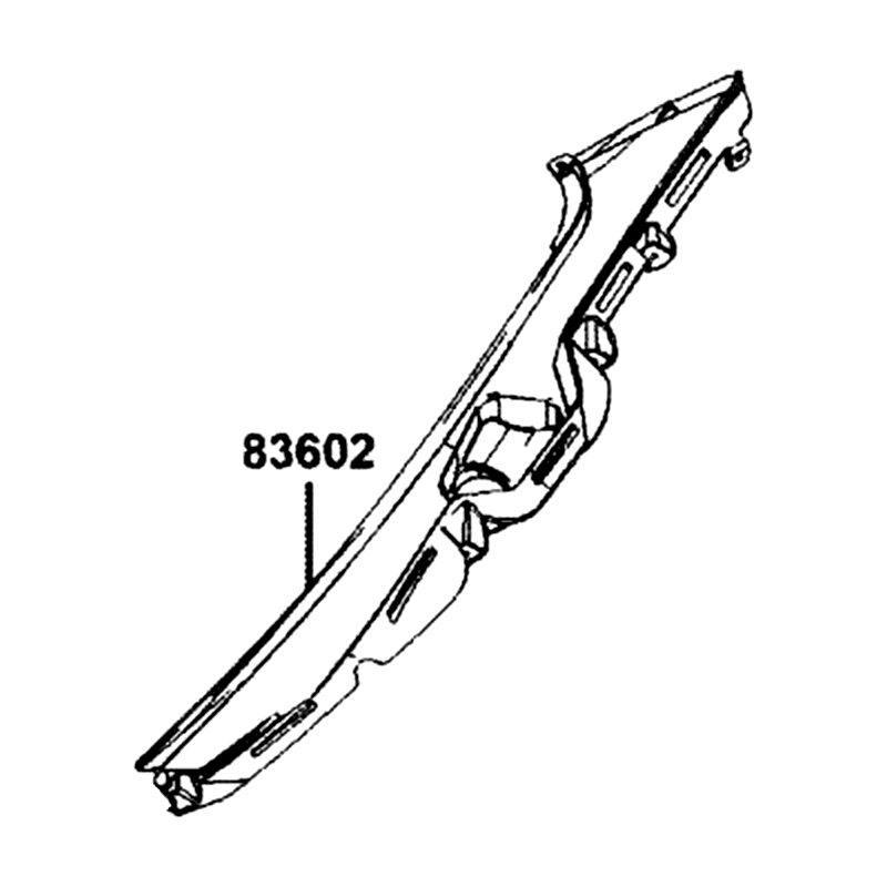 83602-AKB8-E00-N1R COVER C L BODY (Black) — diagram cutout