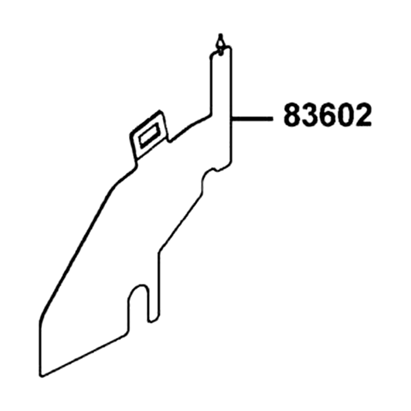 83602-LEA2-900 PLATE B SPLASH GUARD — diagram cutout