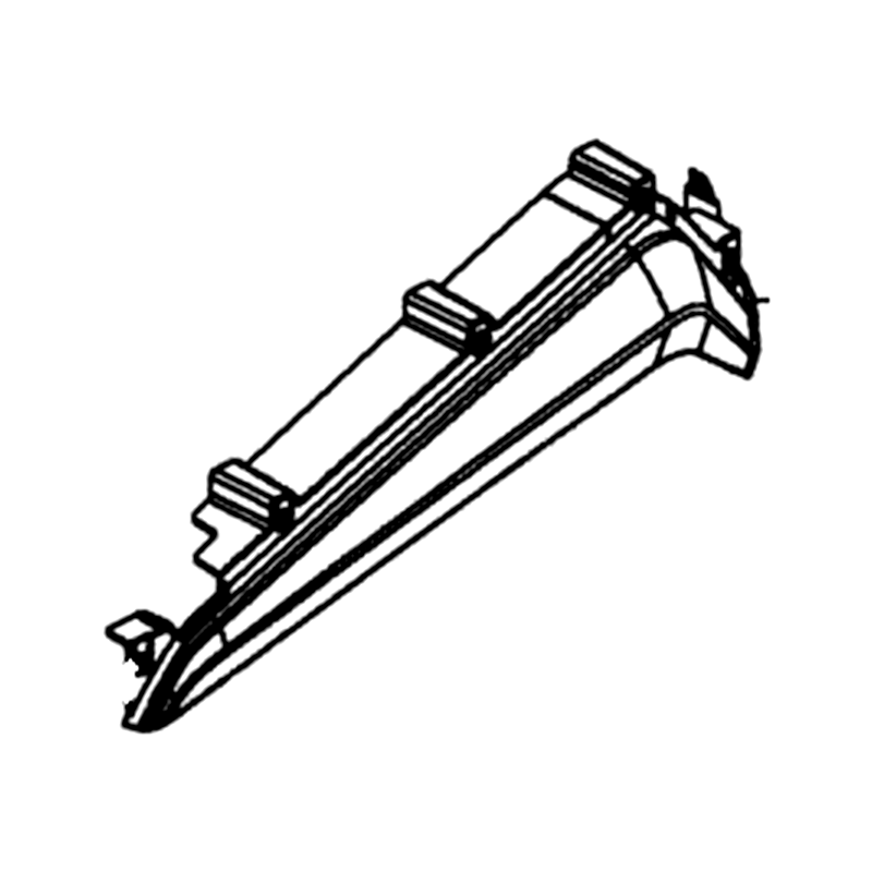 83610-ALE8-E00-N1R MOLDING LH REAR FENDER (Black) — diagram cutout