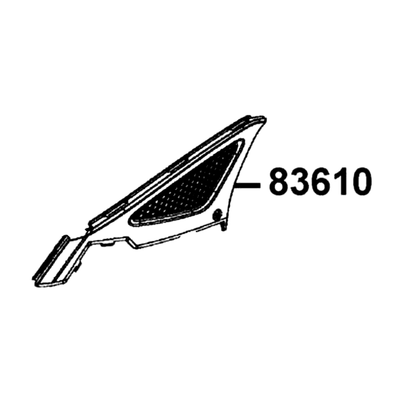 83610-LGB5-E10-N1R COVER L SIDE — diagram cutout