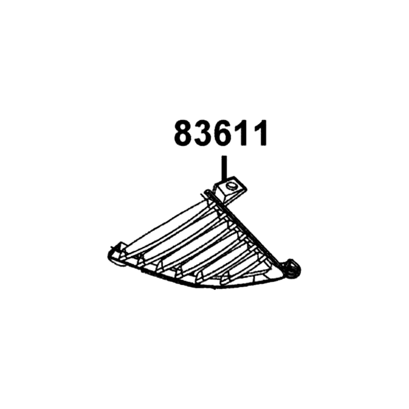 83611-LKL5-E30-85P "GRILL, L SIDE" — diagram cutout