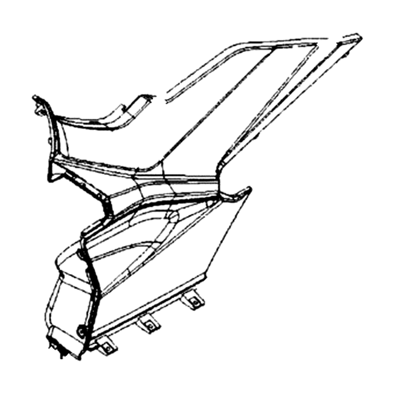 83620-AGJ5-E00-N1R BOARD B, L SIDE (Black) — diagram cutout