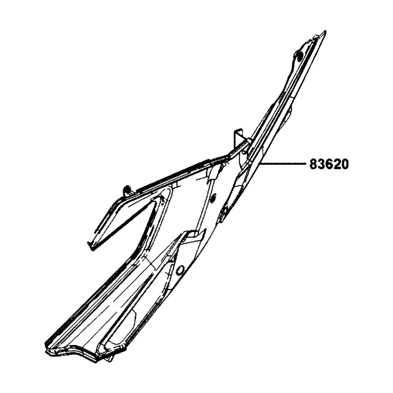 83620-BAA7-E00-N1R BOARD B L SIDE (Black) — diagram cutout