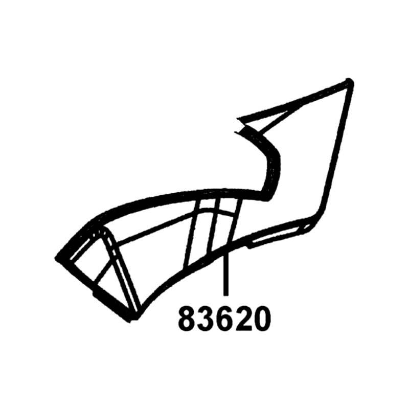 83620-LKL5-E30-N1R COVER L SIDE — diagram cutout