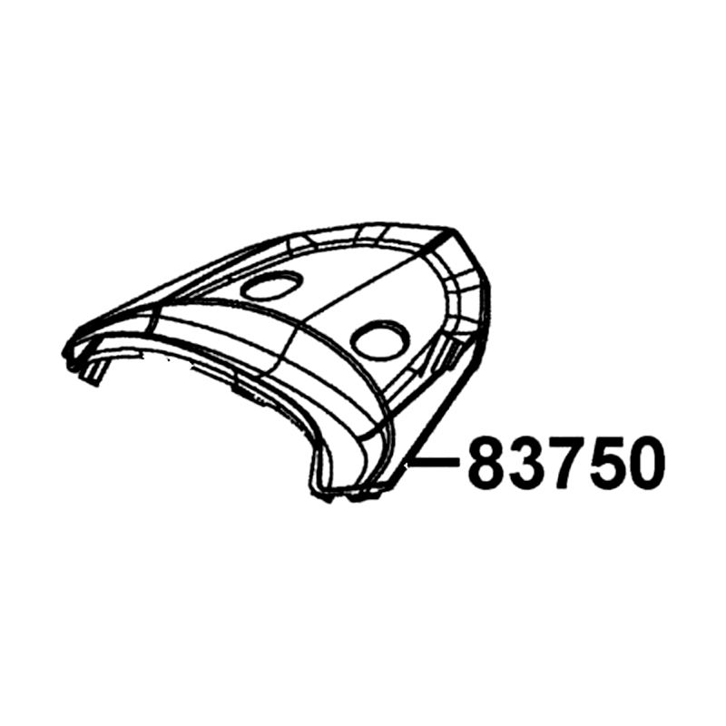 83750-ABD2-C00-85P COVER RR CENTER — diagram cutout