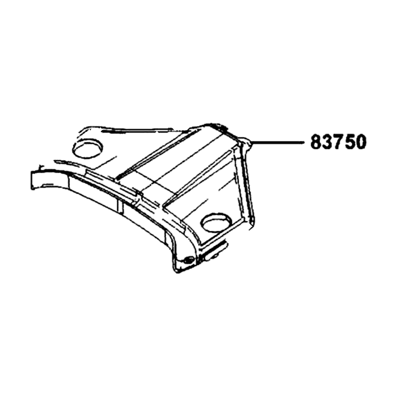 83750-BAA7-E00-N1R COVER RR CENTER (Black) — diagram cutout