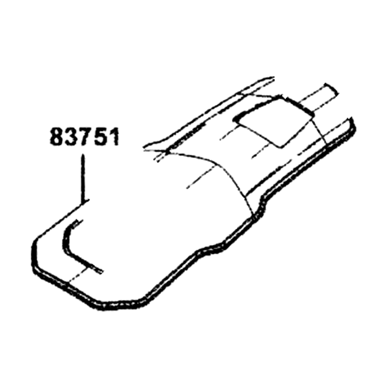 83751-AGJ5-E00-N1R COVER B, RR CENTER (Black) — diagram cutout