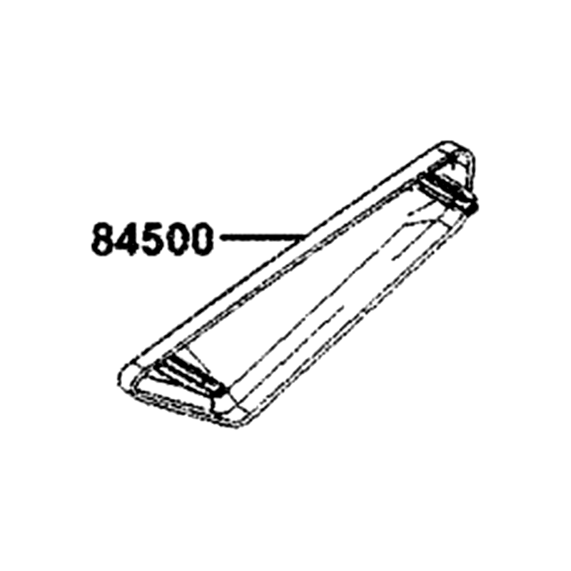 84500-AGJ5-E00-N1R COVER C, R BODY (Black) — diagram cutout